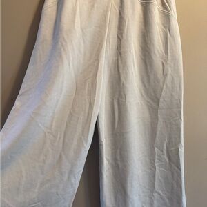 Danskin Light Gray Ribbed Elastic-Waist Pants